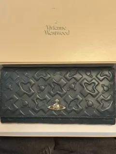 Vivienne Westwood 長財布 オーブ型押し ブルーのサムネイル