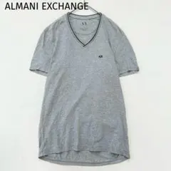 【アルマーニエクスチェンジ】半袖Ｔシャツ　Ｓ　ワンポイント刺繡　Ｖネック　無地のサムネイル