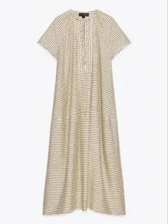 ZW COLLECTION ストライプ柄シャツワンピース M