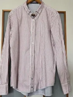 TOMMY HILFIGER リバーシブル ストライプ長袖シャツ