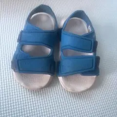 adidas 青 サンダル 12cm