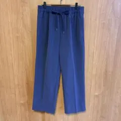 【SHOO.LA.RUE】シューラルー　イージーワイドパンツ　ネイビー系　LL