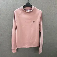 Champion チャンピオン モックネック スウェット ピンクMサイズCH1