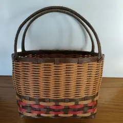 ハンドメイド エコクラフト かごバッグ
