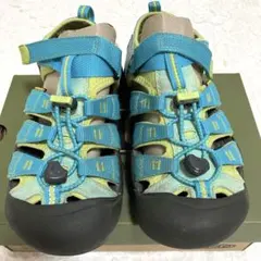 KEEN キーン 22センチ キッズ サンダル 水色　水陸両用