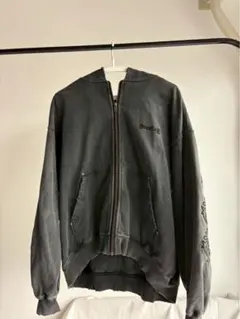 SUPPLIER Studs Cross Patch Zip Hoodie