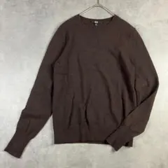 UNIQLO ユニクロ カシミヤ100%クルーネックニット M セーター
