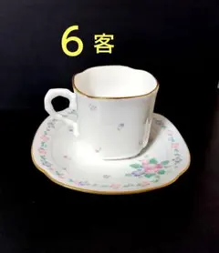 ⭐️新品・美品⭐️ ６客セット デミタスカップ&ソーサー