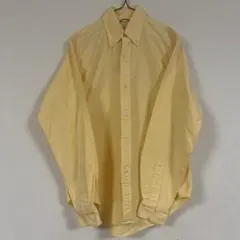 USA製 ブルックスブラザーズ ボタンダウン 長袖シャツ 黄色 イエロー 希少