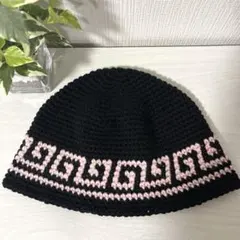 250クラシックハット☆クラッシャーハット☆バケットハット☆手編みニット帽