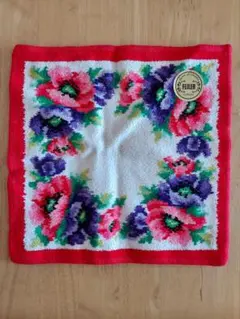 新品・未使用　FEILER 花柄タオルハンカチ
