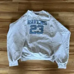 90s Hanes ヴィンテージ ジョーダン　短丈スウェット グレーのサムネイル