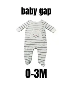 【ベビーギャップ】美品　カバーオール　ロンパース　新生児　アニマル　50cm