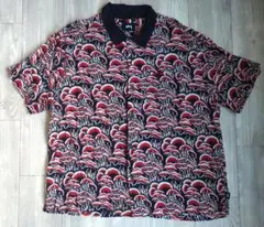 STUSSY ステューシー オープンカラーシャツ ポピー総柄 L - メルカリ