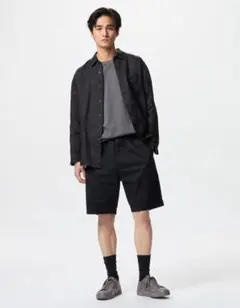 ユニクロ　ストレッチイージーショーツ　ブラックMサイズ