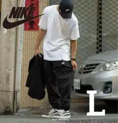 新品 NIKE ナイキ ジョガーパンツ ナイロンパンツ ブラック L