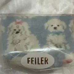 フェイラー　モフモフワンチャン　舟形ポーチS