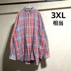 90s ラルフローレン THE BIG SHIRT マドラスチェックシャツ BD
