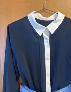 バイカラー シャツ