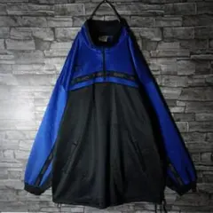 90ｓ☆ヒットユニオンプーマハーフジップジャージ バイカラー 刺繍 テープロゴ