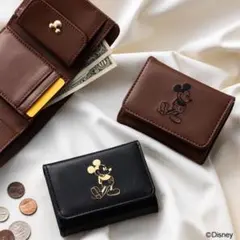 ミッキーマウス 三つ折財布