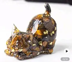♡即購入可♡タイガーアイ 猫の置物 虎目石 風水 運気アップ 金運 玄関