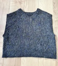 DISCOATメランジシャギーショートベスト(WEB限定販売)