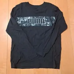 PUMA 長袖Tシャツ 黒 カモフラージュ柄