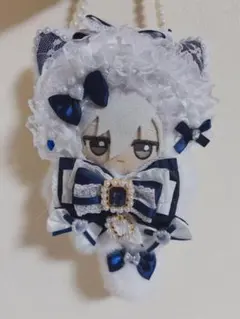 ぬい服 ちびぐるみ10cm 可愛いレースリボンお姫様猫 着せ替え服