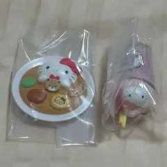 ピューロランド　フードデザインシリーズ　ミニチュアフィギュア　キティ　2点