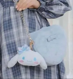 しまむら×サンリオ×青木美沙子ハート型ファーショルダーバッグ