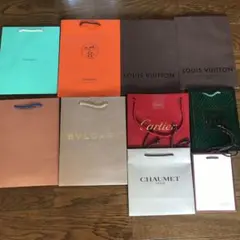 新品同様 ハイブランド ショップ紙袋 ヴィトン エルメス等のサムネイル