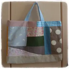 ハンドメイド レッスンバッグ パッチワーク