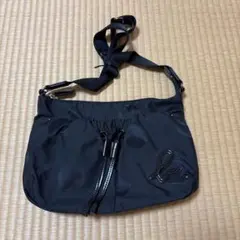 最終値下げ！　アニエスベーボヤージュ 黒 ドット ショルダーバッグ 斜めがけ