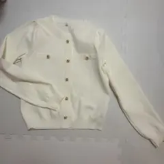 coca ゴールドボタンニットプルオーバー M