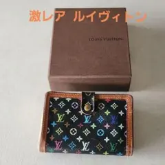 激レア☆値下げ Louis Vuitton 二つ折り財布 ブラック/マルチカラー