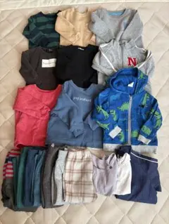 90 男の子　冬　まとめ売り　裏起毛　トレーナー　ズボン