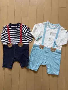 ミキハウス　ロンパース　２枚セット　プッチー君