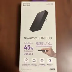 【新品】CIO NovaPort SLIM DUO 45W 充電器