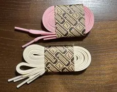 PUMA 靴紐 2色セット ピンク オフホワイトのサムネイル