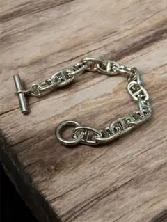 新品メキシカンジュエリー　アンカーチェーンヴィンテージブレスレットS925刻印
