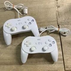 Wii クラシックコントローラー PRO 2個セット ホワイト