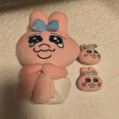 メ*1様 おぱんちゅうさぎ　ぬいぐるみ　ヘアピン