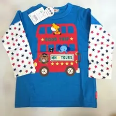 新品タグ付き　MIKI HOUSE 長袖Tシャツ 日本製 100cm　プッチーのサムネイル