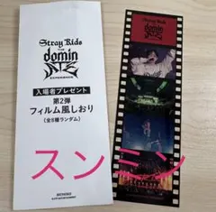 straykids スキズ 映画 入場者プレゼント スンミン フィルム風しおり