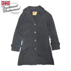 Traditional Weatherwear ネイビー コットン ロングコート