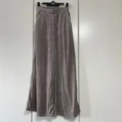グレー パンツMサイズ　フリース　コーディロイ