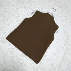 untitled モックネック　ノースリーブ　ニット　ウール素材　イタリア製　9