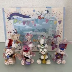 ダッフィーフレンズ ハッピーマーチングファンぬいぐるみバッチとショッピングバック