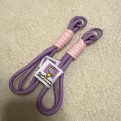 スマホストラップ 紫とピンク2個セット